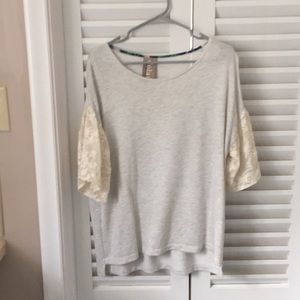 Anthropologie light grey top